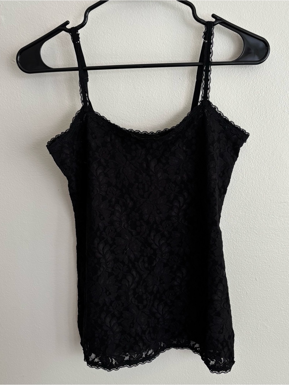 NWT White House Black Market  Black Lace Camisole Tank Top